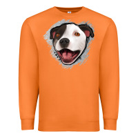 Carrot pittbull gray glitter Premium Sweatshirt - Jasminsmagicworld