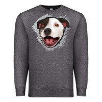 Charcoal Heather pittbull gray glitter Premium Sweatshirt - Jasminsmagicworld