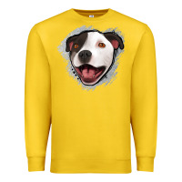 Lemon pittbull gray glitter Premium Sweatshirt - Jasminsmagicworld