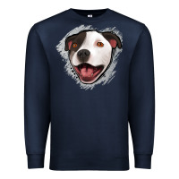 Navy pittbull gray glitter Premium Sweatshirt - Jasminsmagicworld