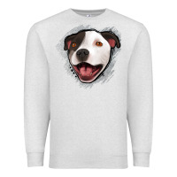 Oatmeal Heather pittbull gray glitter Premium Sweatshirt - Jasminsmagicworld