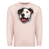 Pale Pink pittbull gray glitter Premium Sweatshirt - Jasminsmagicworld
