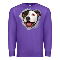 Purple pittbull gray glitter Premium Sweatshirt - Jasminsmagicworld