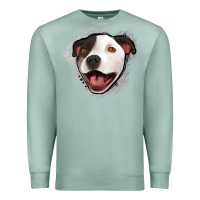 Seafoam pittbull gray glitter Premium Sweatshirt - Jasminsmagicworld