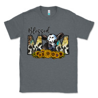 Charcoal Heather blessed Classic Tee - CowhideDigitalArt