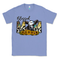 Colony Blue blessed Classic Tee - CowhideDigitalArt