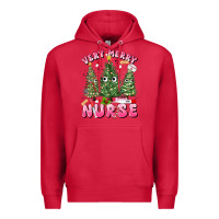 Cardinal very merry nurse Premium Hoodie - MaliasSmallBusiness