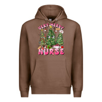 Chestnut very merry nurse Premium Hoodie - MaliasSmallBusiness
