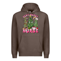 Coffee very merry nurse Premium Hoodie - MaliasSmallBusiness