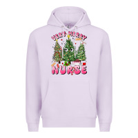 Lilac very merry nurse Premium Hoodie - MaliasSmallBusiness