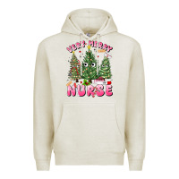 Oatmeal Heather very merry nurse Premium Hoodie - MaliasSmallBusiness