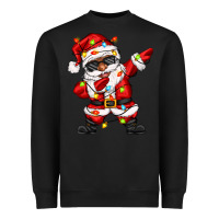 Black afro dabbing santa Heavyweight Sweatshirt - Zillion Design Studio