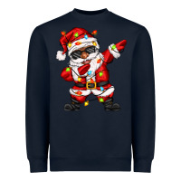 Navy afro dabbing santa Heavyweight Sweatshirt - Zillion Design Studio