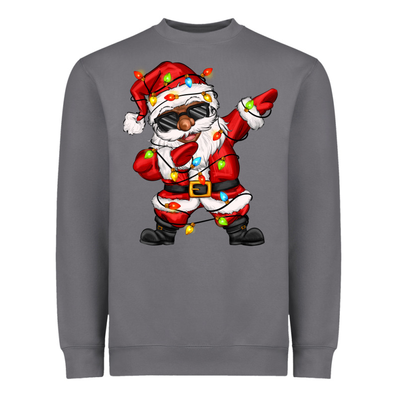 Afro Dabbing Santa Heavyweight Sweatshirt by Zillion Design Studio | Teevron