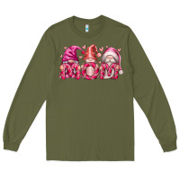 Army Green Mom Gnomes Long Sleeve Tee - RacoonDesign