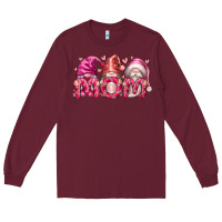 Burgundy Mom Gnomes Long Sleeve Tee - RacoonDesign