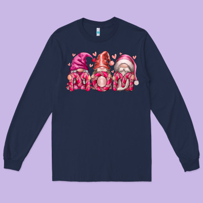 Mom Gnomes Long Sleeve Tee Designed By Racoondesign