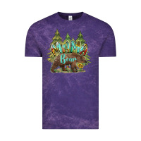 Cloud Purple mama bear trees Vintage Tee - BarkalooDesign