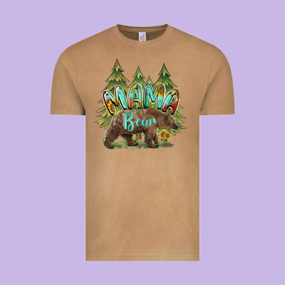 Mama Bear Trees Vintage Tee Designed By Barkaloodesign