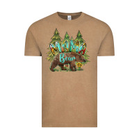 Vintage Coffee mama bear trees Vintage Tee - BarkalooDesign