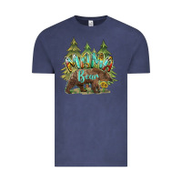 Vintage Denim mama bear trees Vintage Tee - BarkalooDesign