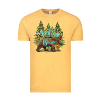 Vintage Mustard mama bear trees Vintage Tee - BarkalooDesign