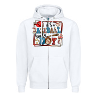 White its a baseball kinda day Zipper Hoodie - AdoDesignShop