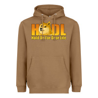 Toasted Coconut hodl hold on for dear life dogecoin Heavyweight Hoodie - Jasminsmagicworld