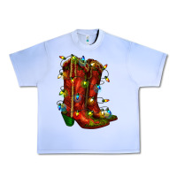 Grape Ice christmas western boots with lights Urban Heavy Tee - RanaPortraitStore