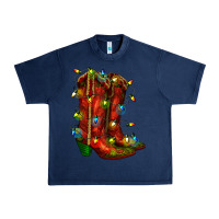 Navy christmas western boots with lights Urban Heavy Tee - RanaPortraitStore