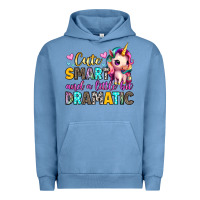 Pigment Pebble Blue cute smart and a little bit dramatic Urban Hoodie - Artiststas