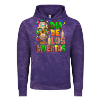Cloud Purple Dia de los muertos Vintage Hoodie - RanaPortraitStore