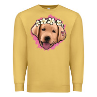 Antique Gold jack russel floral kopyası Premium Sweatshirt - Jasminsmagicworld