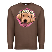 Chestnut jack russel floral kopyası Premium Sweatshirt - Jasminsmagicworld