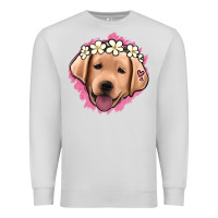Dove Grey jack russel floral kopyası Premium Sweatshirt - Jasminsmagicworld