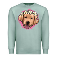 Seafoam jack russel floral kopyası Premium Sweatshirt - Jasminsmagicworld