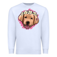 White jack russel floral kopyası Premium Sweatshirt - Jasminsmagicworld