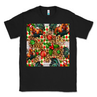 Black christmas leopard chicken Classic Tee - FaDigitalArtStudio