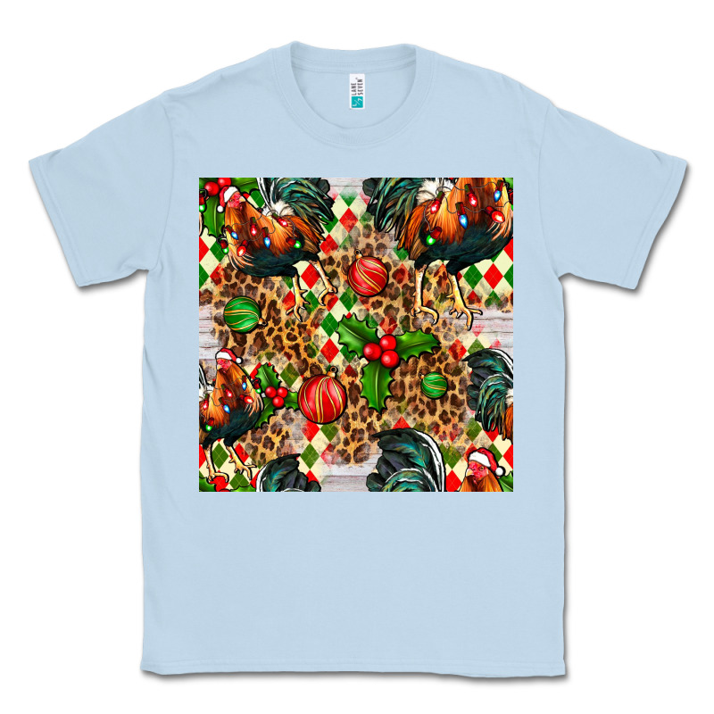 Christmas Leopard Chicken Classic Tee by FaDigitalArtStudio | Teevron