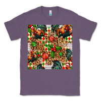 Lavender christmas leopard chicken Classic Tee - FaDigitalArtStudio