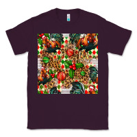 Plum christmas leopard chicken Classic Tee - FaDigitalArtStudio