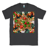 Smoke christmas leopard chicken Classic Tee - FaDigitalArtStudio