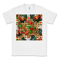 White christmas leopard chicken Classic Tee - FaDigitalArtStudio