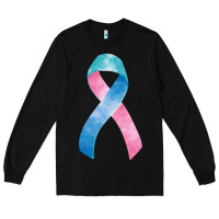 Black thyroid cancer ribbon fa element Long Sleeve Tee - FaDigitalArtStudio