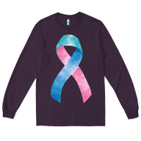 Plum thyroid cancer ribbon fa element Long Sleeve Tee - FaDigitalArtStudio