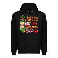 Black boozy and schmoozy Premium Hoodie - AdoDesignShop