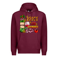 Burgundy boozy and schmoozy Premium Hoodie - AdoDesignShop