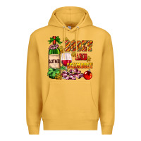 Mustard boozy and schmoozy Premium Hoodie - AdoDesignShop
