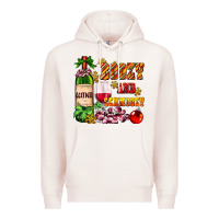 Pale Pink boozy and schmoozy Premium Hoodie - AdoDesignShop