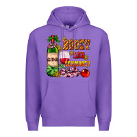 Purple boozy and schmoozy Premium Hoodie - AdoDesignShop